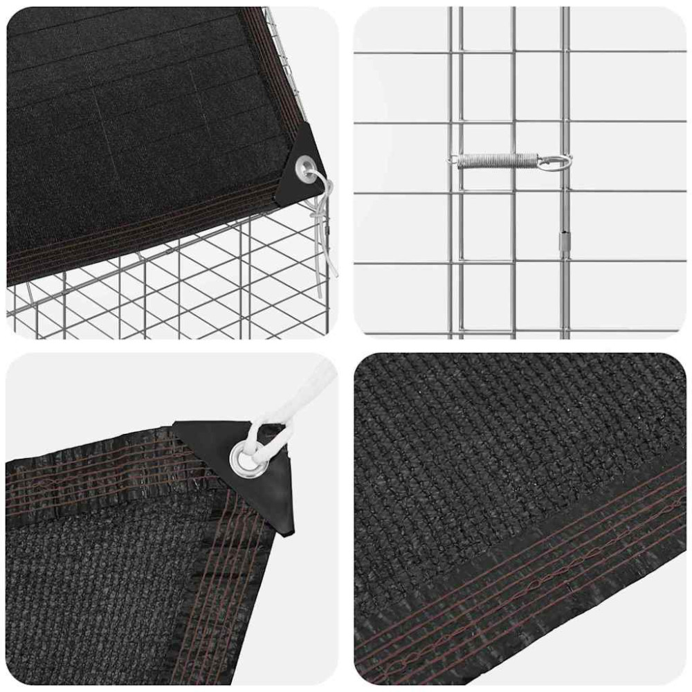 Produktbild för Hönshus 2 pcs Silver 600 x 100 x 210 cm Galvaniserat Stål