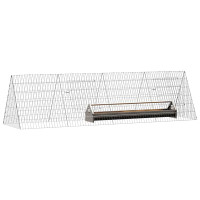Produktbild för Hönshus Silver 215 x 55 x 55 cm Galvaniserat Stål