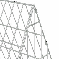 Produktbild för Hönshus Silver 215 x 55 x 55 cm Galvaniserat Stål