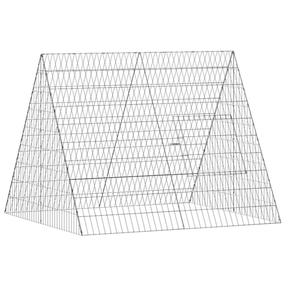 Produktbild för Hönshus Silver 110 x 100 x 85 cm Galvaniserat Stål