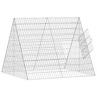 Produktbild för Hönshus Silver 110 x 100 x 85 cm Galvaniserat Stål