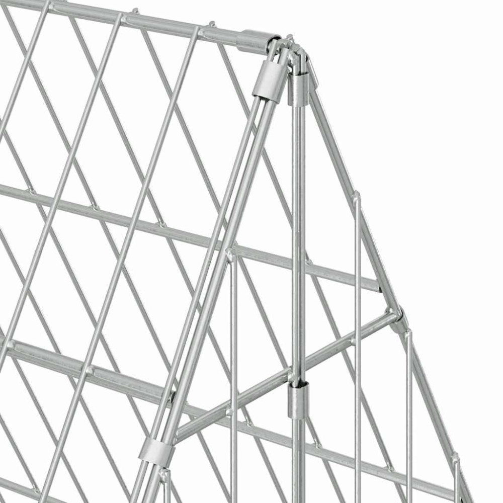 Produktbild för Hönshus Silver 110 x 100 x 85 cm Galvaniserat Stål