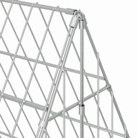 Produktbild för Hönshus Silver 110 x 100 x 85 cm Galvaniserat Stål