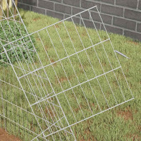Produktbild för Hönshus Silver 215 x 100 x 85 cm Galvaniserat Stål
