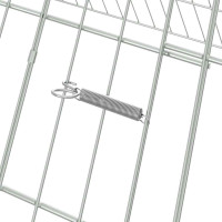 Produktbild för Hönshus Silver 215 x 100 x 85 cm Galvaniserat Stål