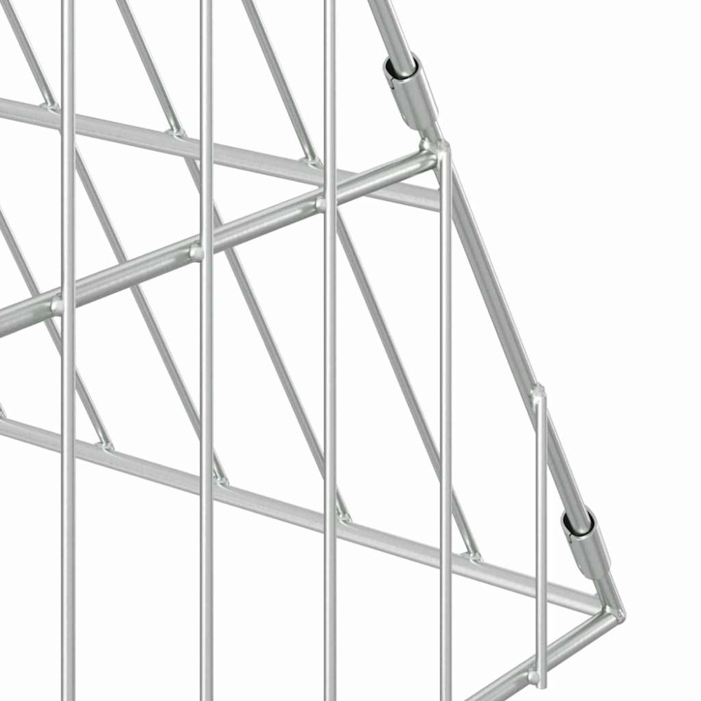 Produktbild för Hönshus Silver 215 x 100 x 85 cm Galvaniserat Stål