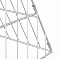 Produktbild för Hönshus Silver 215 x 100 x 85 cm Galvaniserat Stål