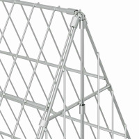 Produktbild för Hönshus Silver 215 x 100 x 85 cm Galvaniserat Stål