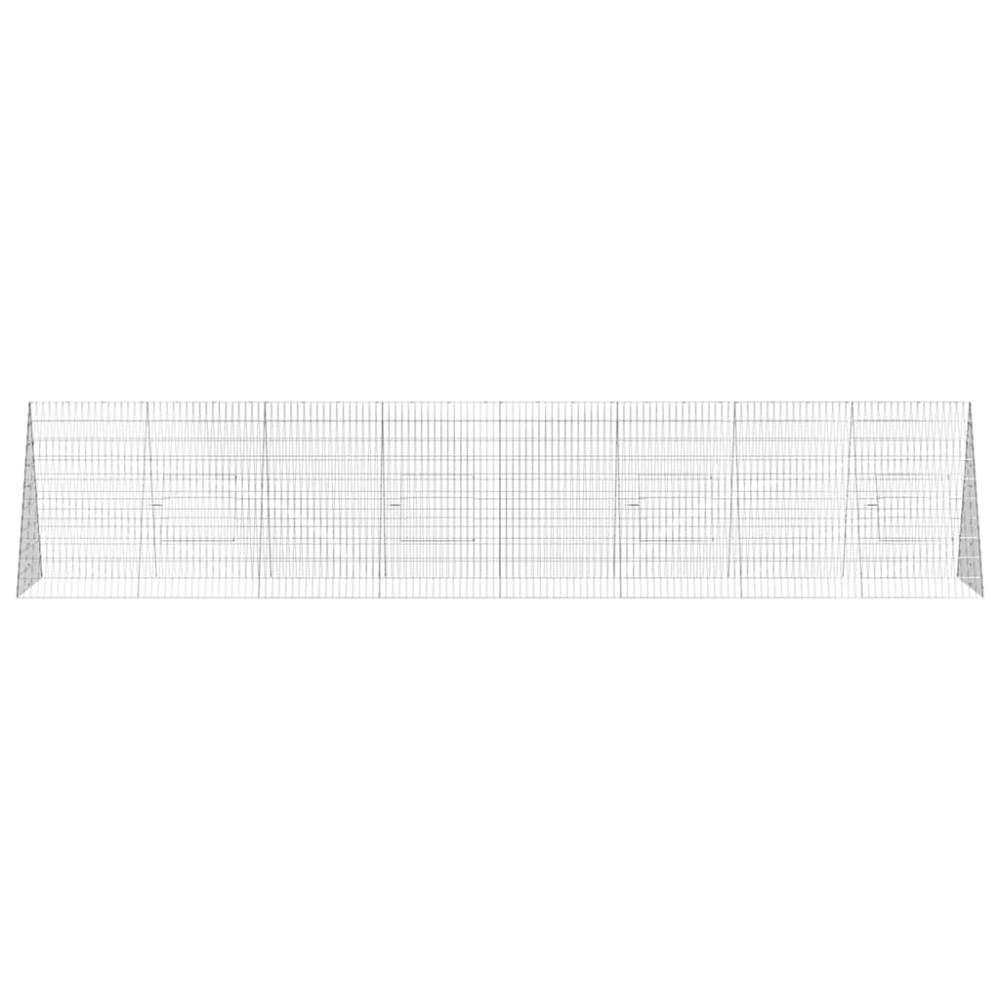 Produktbild för Hönshus Silver 430 x 100 x 85 cm Galvaniserat Stål