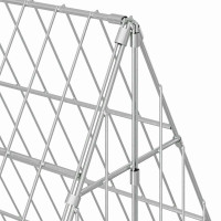 Produktbild för Hönshus Silver 430 x 100 x 85 cm Galvaniserat Stål