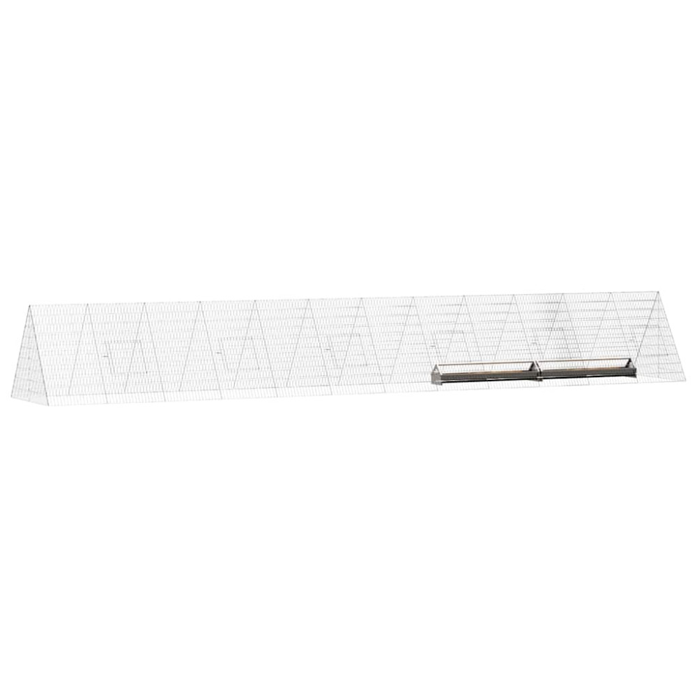 Produktbild för Hönshus Silver 650 x 100 x 85 cm Galvaniserat Stål