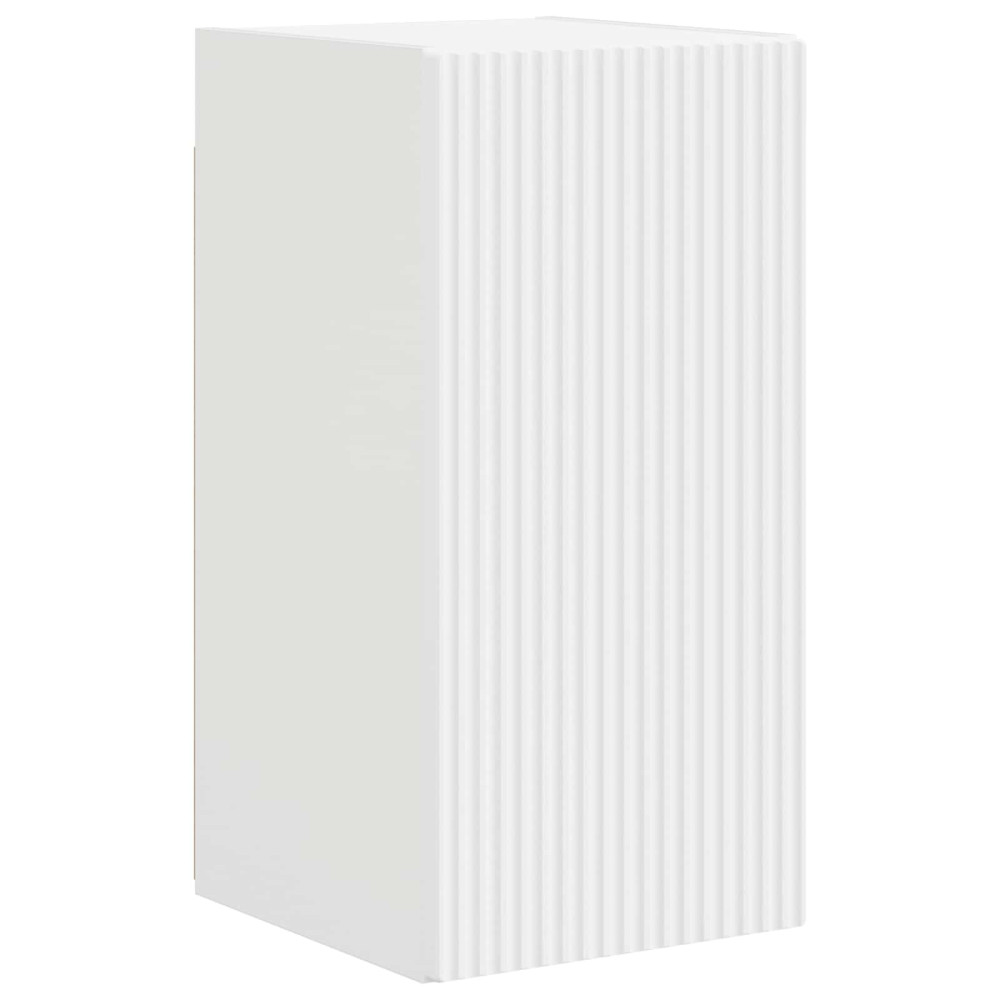 Produktbild för TV väggskåp set Väggmonterad 4 pcs Vit Konstruerat trä