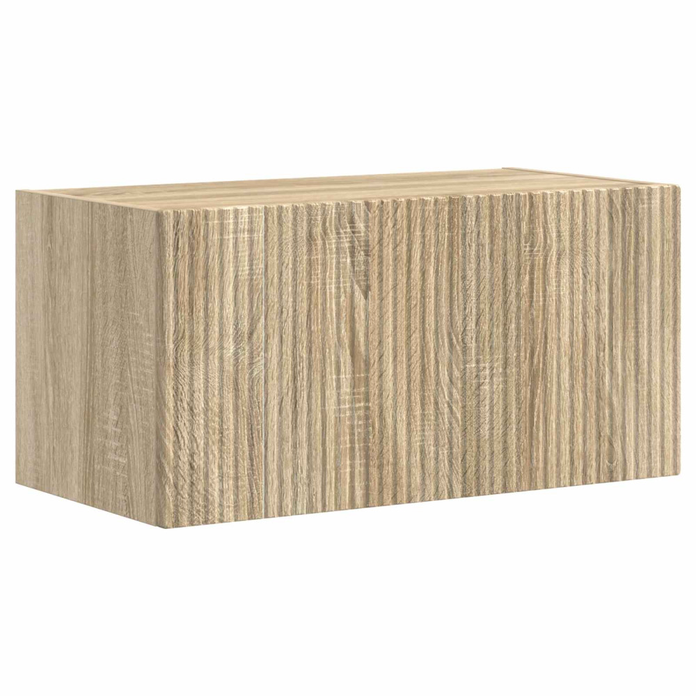 Produktbild för TV väggskåp set Väggmonterad 4 pcs Sonoma-ek Konstruerat trä