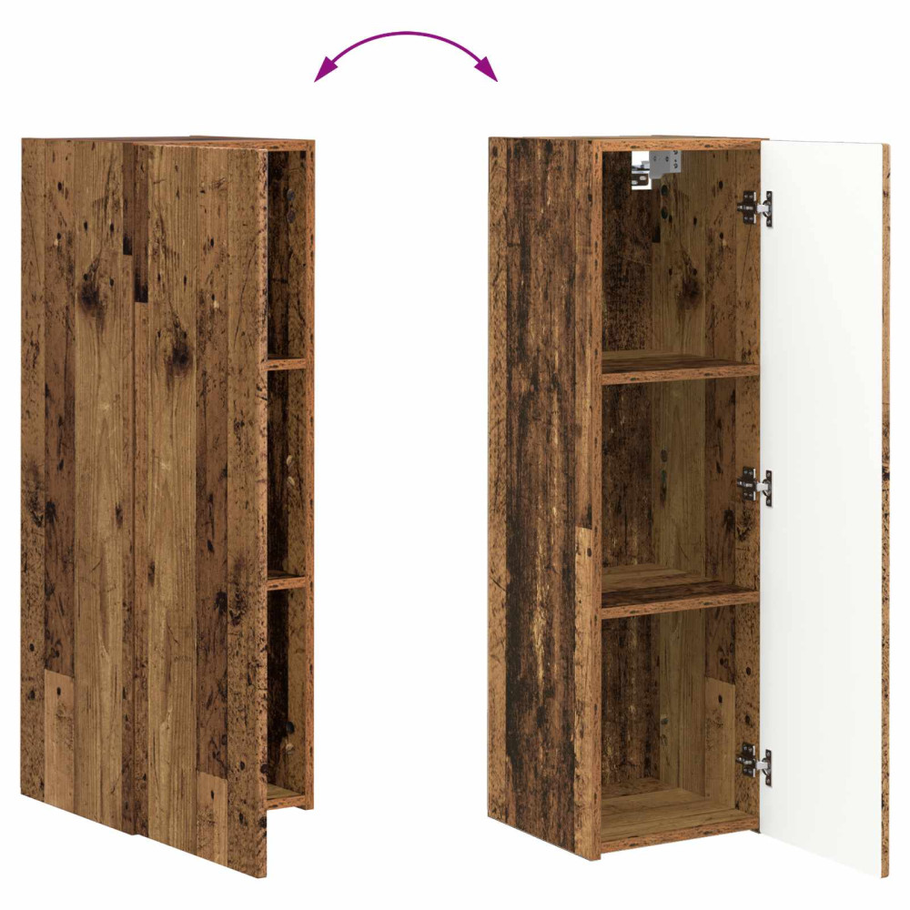 Produktbild för TV väggskåp set 4 pcs 29,5 x 31 x 100 cm Gammalt trä