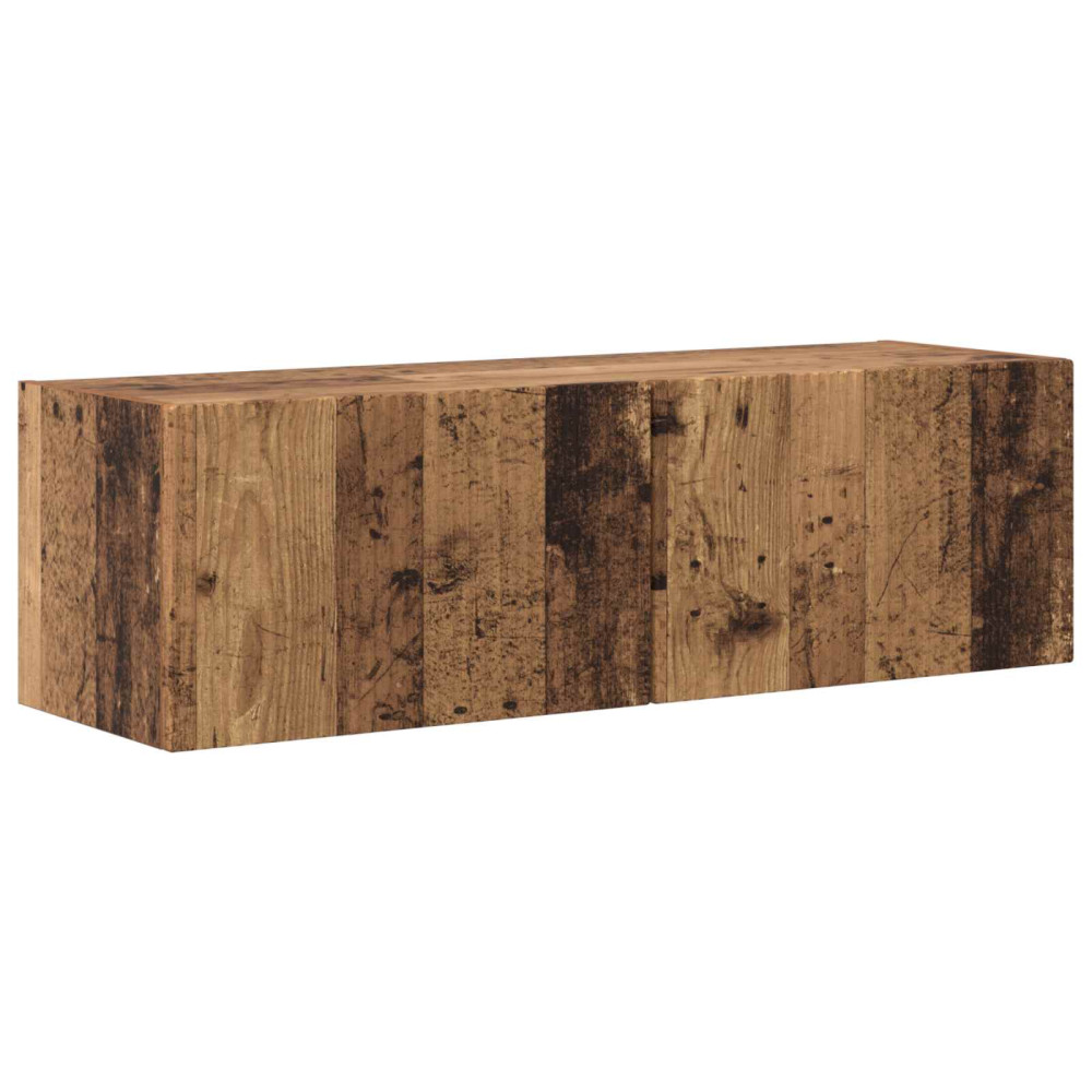Produktbild för TV väggskåp set 4 pcs 29,5 x 31 x 100 cm Gammalt trä