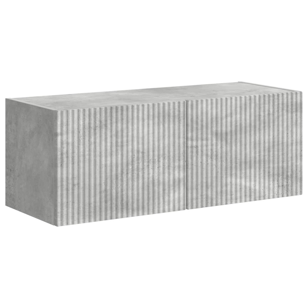 Produktbild för TV väggskåp set Väggmonterad 6 pcs Betonggrå