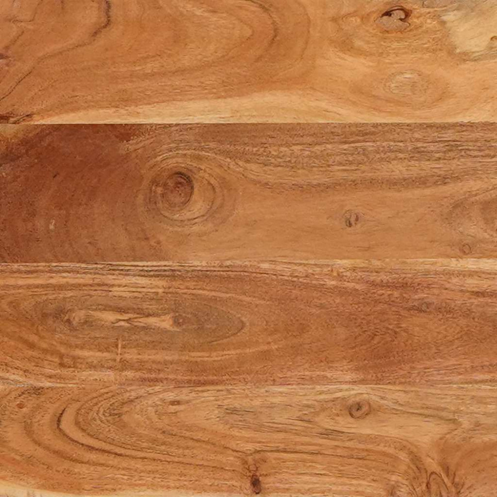 Produktbild för Matbord Brun och svart 110 x 55 x 78 cm Massivt mangoträ
