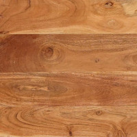 Produktbild för Matbord Brun och svart 110 x 55 x 78 cm Massivt mangoträ