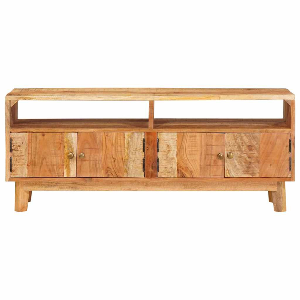 Produktbild för Förvaringsskåp med dörr Brun 110 x 30 x 45 cm Massivt mangoträ