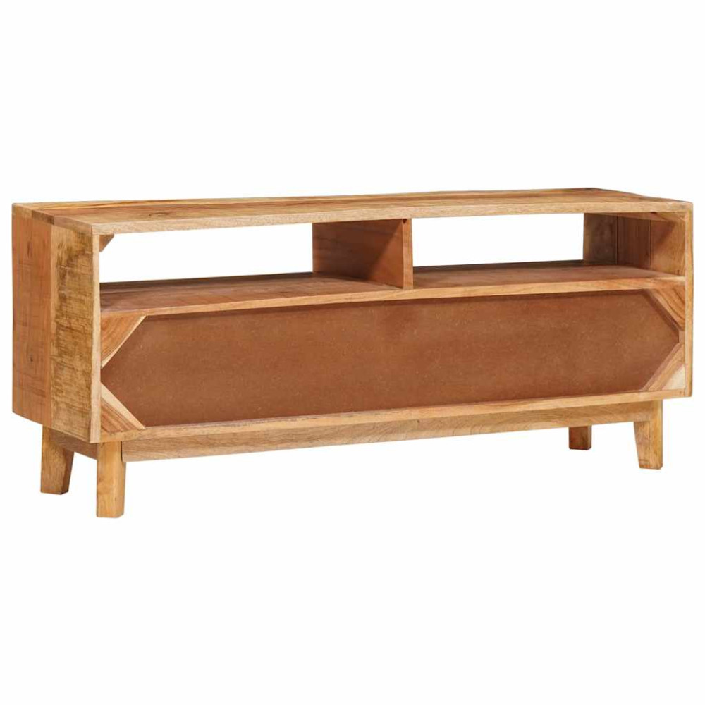 Produktbild för Förvaringsskåp med dörr Brun 110 x 30 x 45 cm Massivt mangoträ