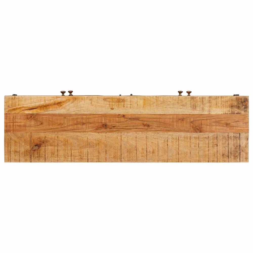 Produktbild för Förvaringsskåp med dörr Brun 110 x 30 x 45 cm Massivt mangoträ