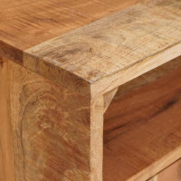 Produktbild för Förvaringsskåp med dörr Brun 110 x 30 x 45 cm Massivt mangoträ