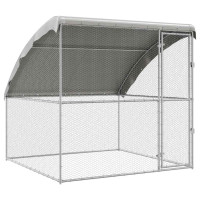 Produktbild för Hönshus Silver 2 x 2 x 2 m Galvaniserat Stål