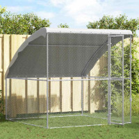 Produktbild för Hönshus Silver 2 x 2 x 2 m Galvaniserat Stål