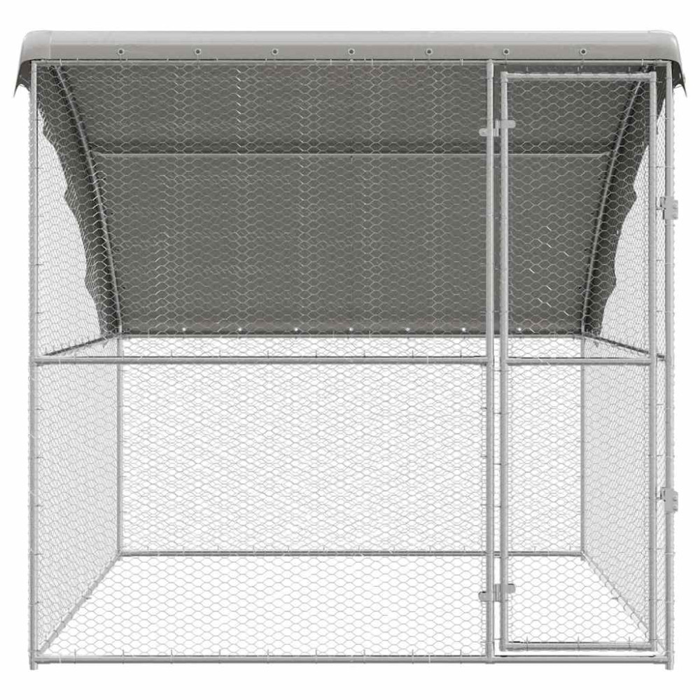 Produktbild för Hönshus Silver 2 x 2 x 2 m Galvaniserat Stål