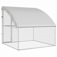 Produktbild för Hönshus Silver 2 x 2 x 2 m Galvaniserat Stål