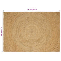Produktbild för Områdesmattor Naturlig 160 x 230 cm Jute