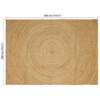 Produktbild för Områdesmattor Naturlig 200 x 290 cm Jute