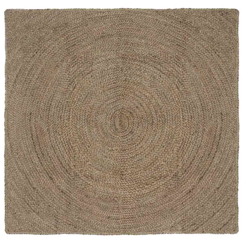 vidaXL Områdesmattor Grå 120 x 120 cm Jute