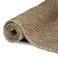 Produktbild för Områdesmattor Grå 140 x 200 cm Jute