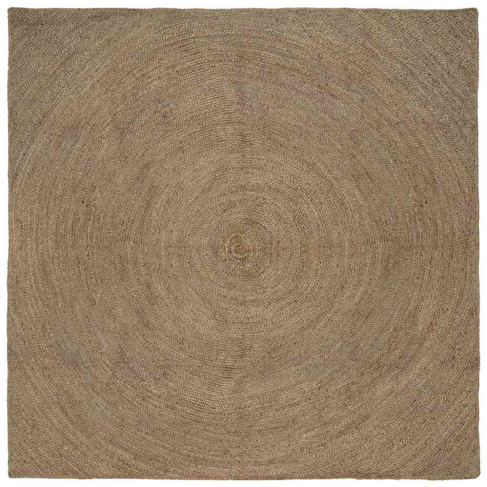 Produktbild för Områdesmattor Grå 240 x 240 cm Jute