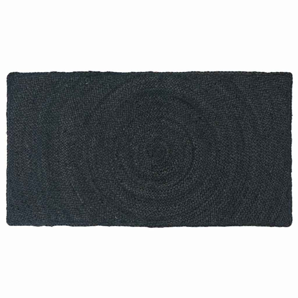 Produktbild för Områdesmattor Mörkgrå 60 x 110 cm Jute