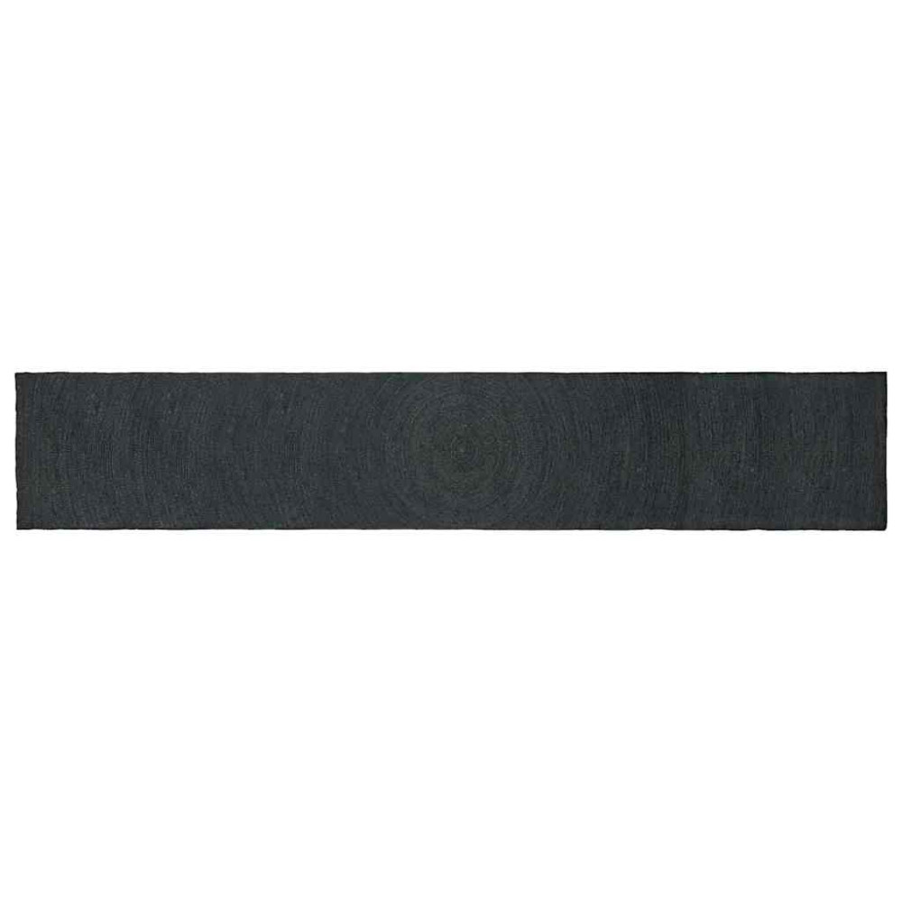Produktbild för Områdesmattor Mörkgrå 60 x 400 cm Jute