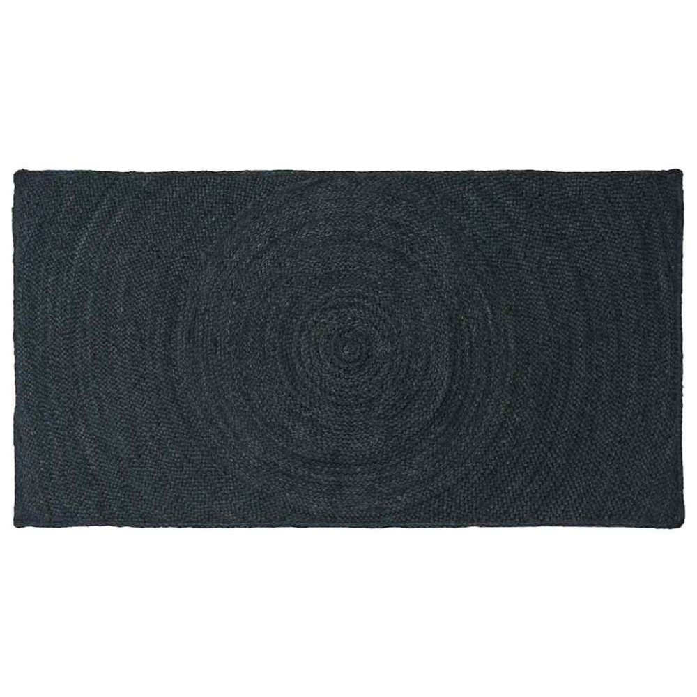 Produktbild för Områdesmattor Mörkgrå 80 x 150 cm Jute