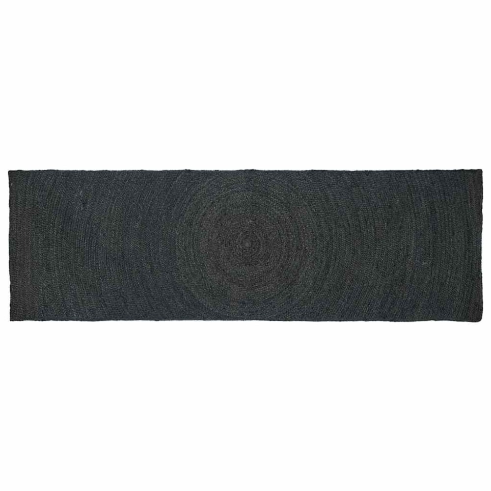 Produktbild för Områdesmattor Mörkgrå 80 x 250 cm Jute