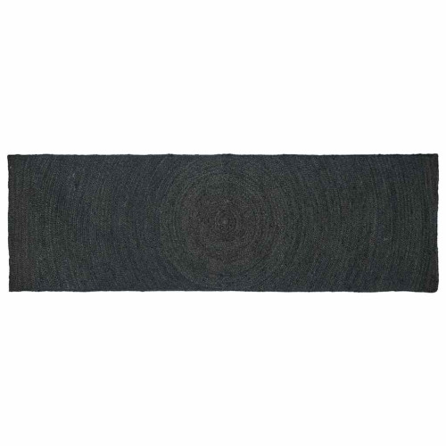 vidaXL Områdesmattor Mörkgrå 80 x 250 cm Jute