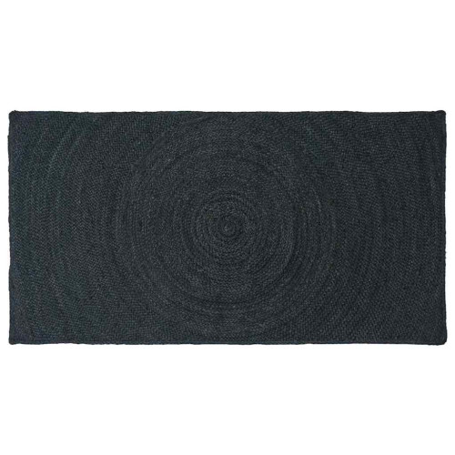 vidaXL Områdesmattor Mörkgrå 100 x 200 cm Jute