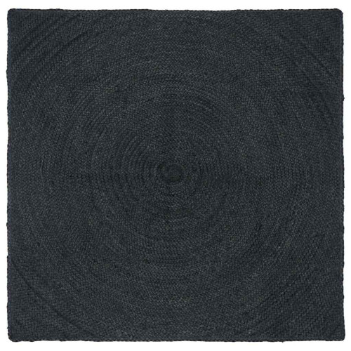 vidaXL Områdesmattor Mörkgrå 120 x 120 cm Jute
