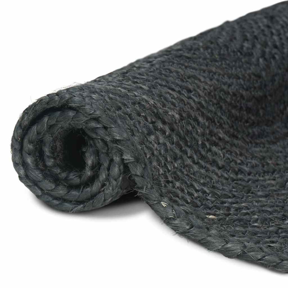 Produktbild för Områdesmattor Mörkgrå 120 x 170 cm Jute