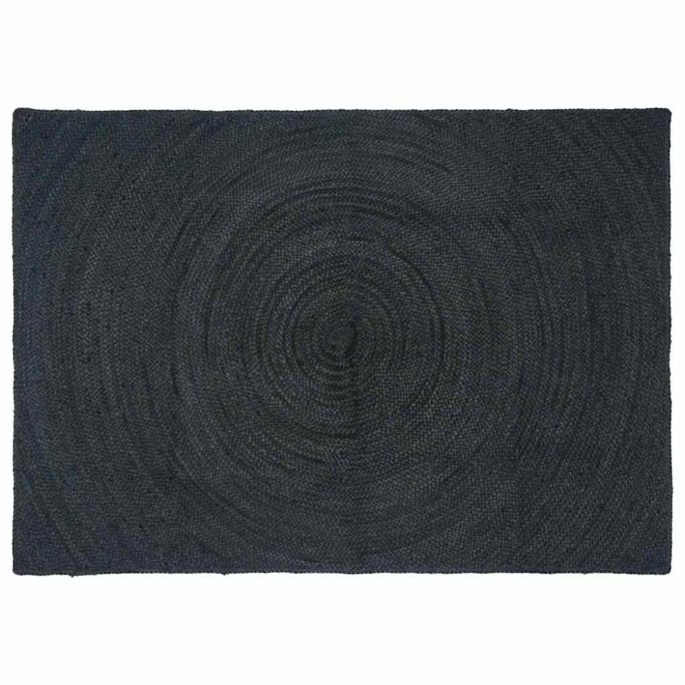 Produktbild för Områdesmattor Mörkgrå 140 x 200 cm Jute