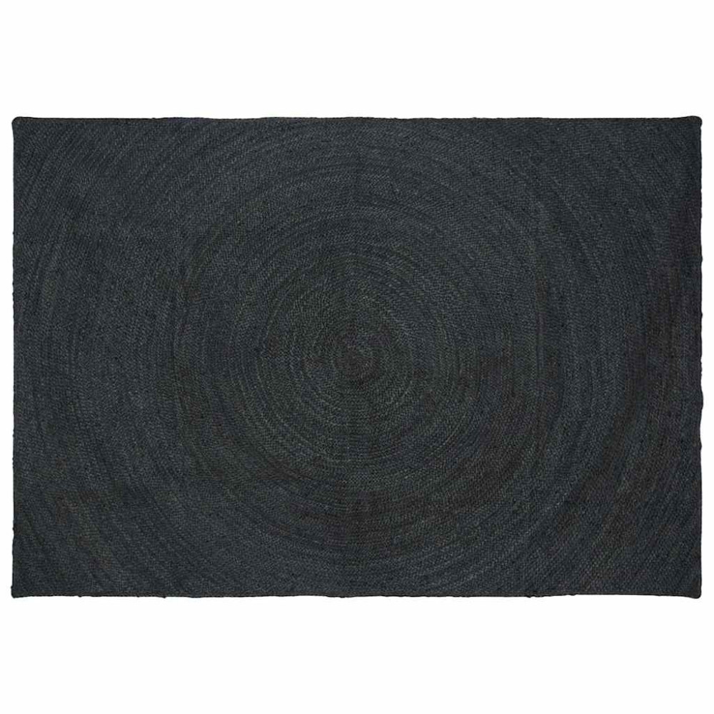 Produktbild för Områdesmattor Mörkgrå 240 x 340 cm Jute