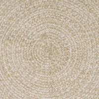 Produktbild för Områdesmattor Naturlig och vit 60 x 250 cm Jute