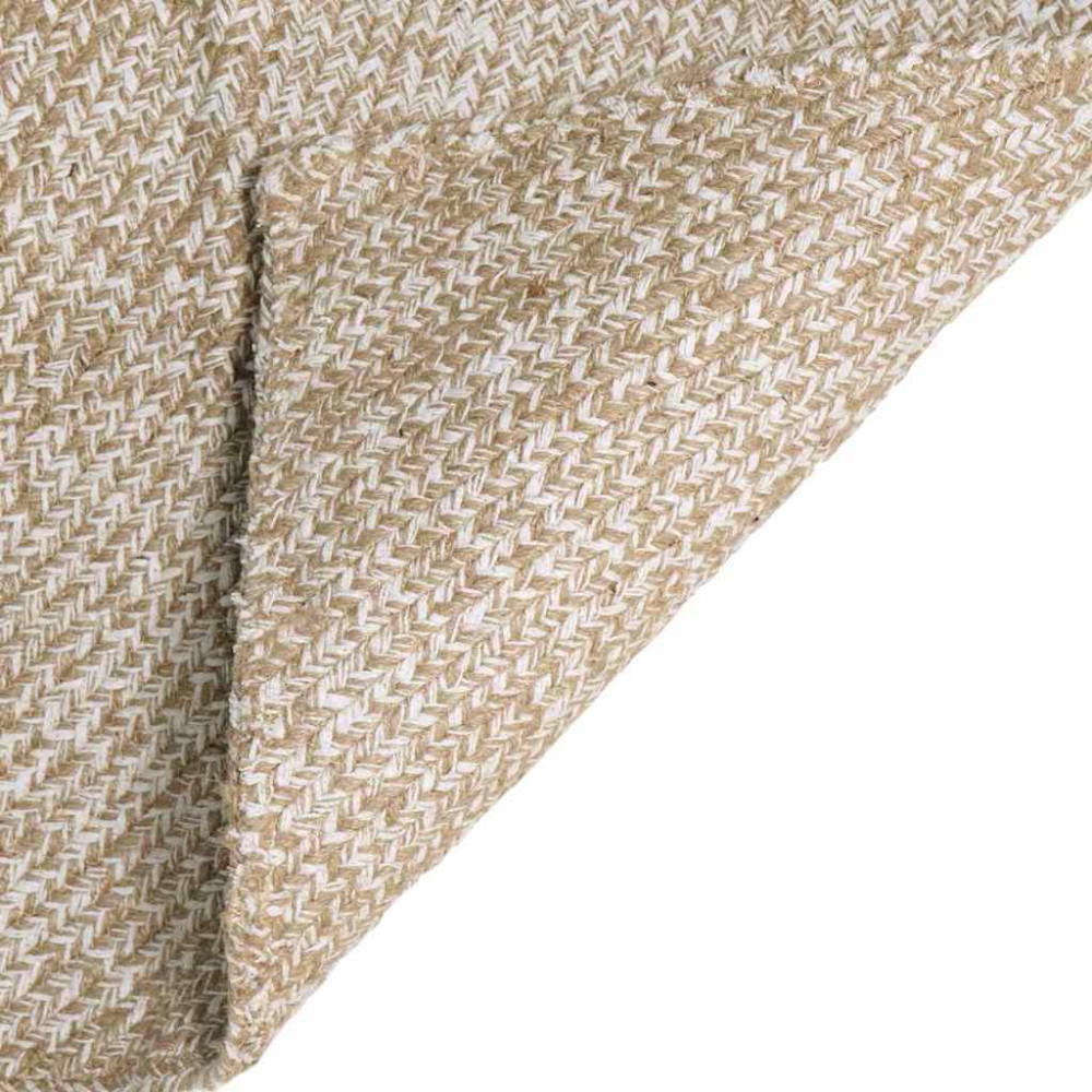 Produktbild för Områdesmattor Naturlig och vit 140 x 200 cm Jute