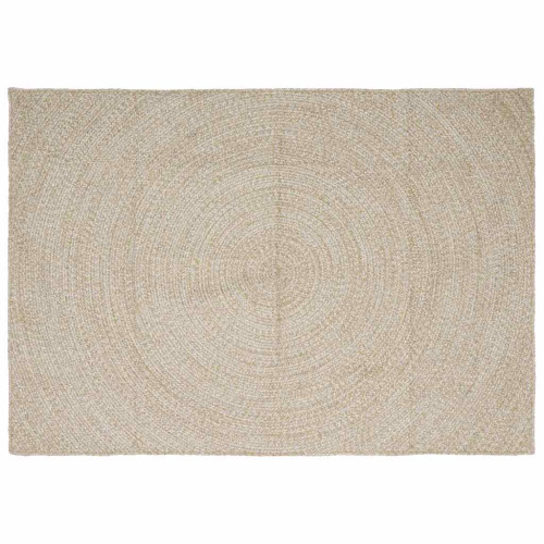 vidaXL Områdesmattor Naturlig och vit 160 x 230 cm Jute