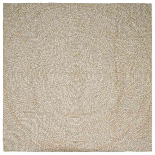 vidaXL Områdesmattor Naturlig och vit 200 x 200 cm Jute