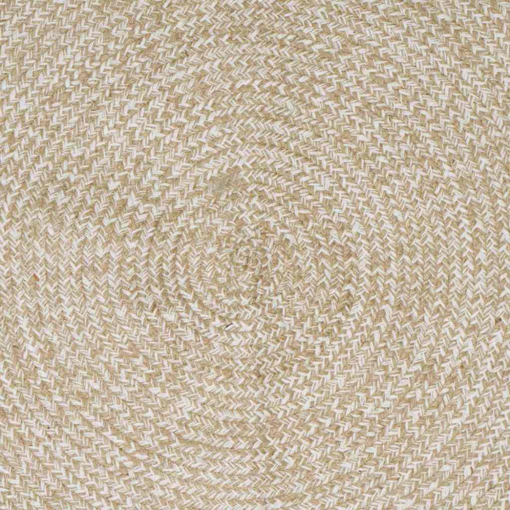 Produktbild för Områdesmattor Naturlig och vit 200 x 200 cm Jute